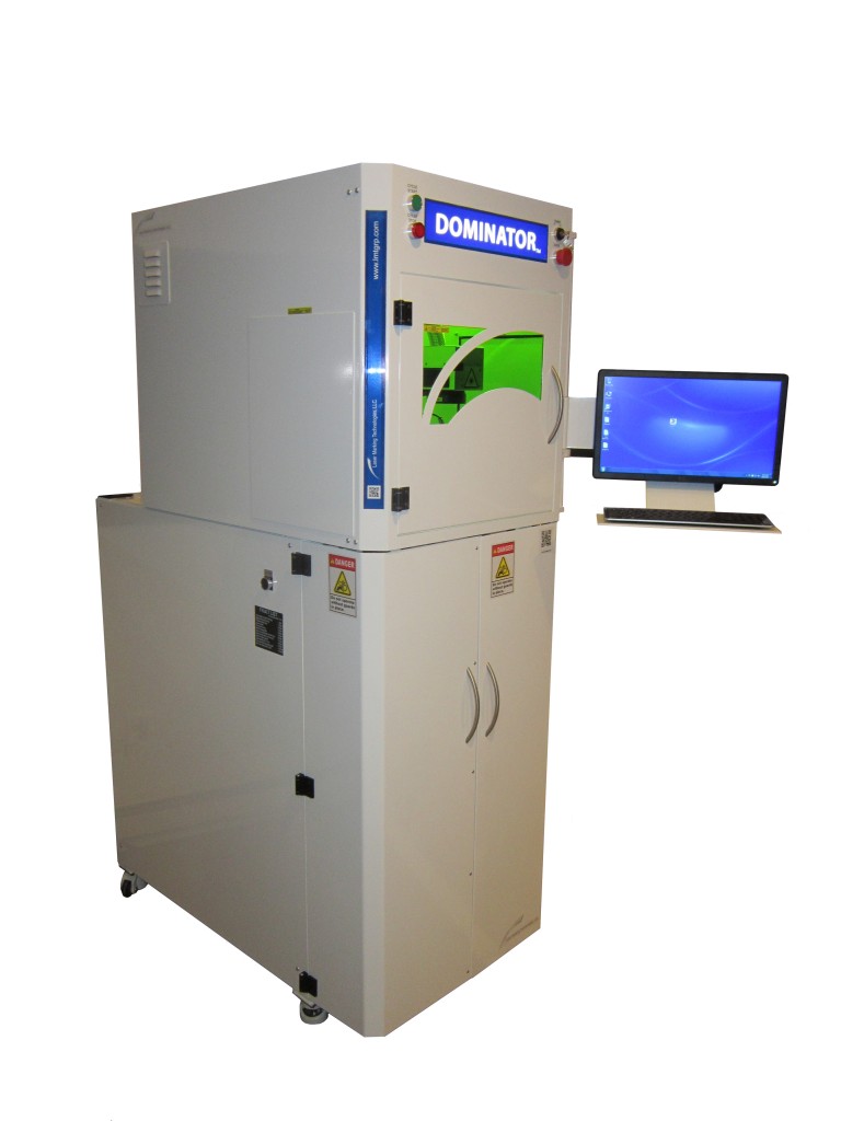 Dominator laser marking machine with display and keyboard